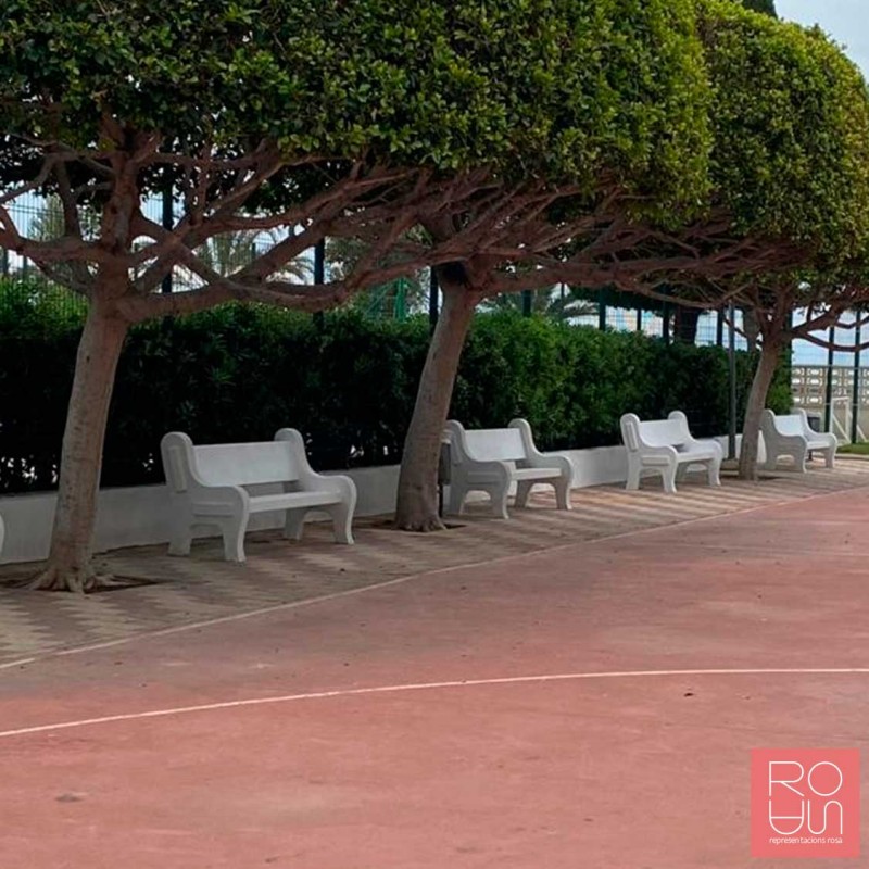 Banc de formigó Villamarchante amb respatller